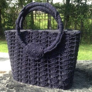 Hiawatha  hand made macramé bag